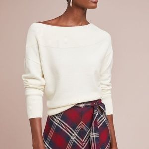Anthropologie Moth Boat Neck Sweater - NWT